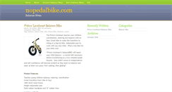 Desktop Screenshot of nopedalbike.com